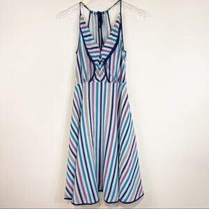 Anthro | Girls From Savoy Gull Wing Striped Dress